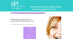 Desktop Screenshot of praxis-ley.de